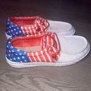 American flag hey dudes